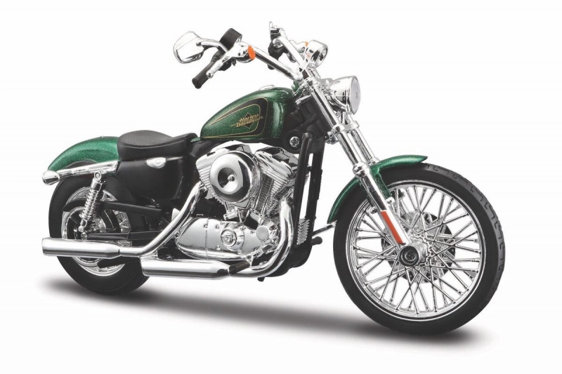 Maisto Harley Davidson 2013 XL 1200V Seventy Two zelená 1:12