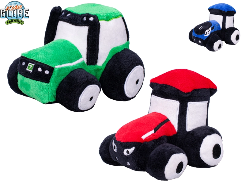 Plyšový traktor Kids Globe Farming 13 cm