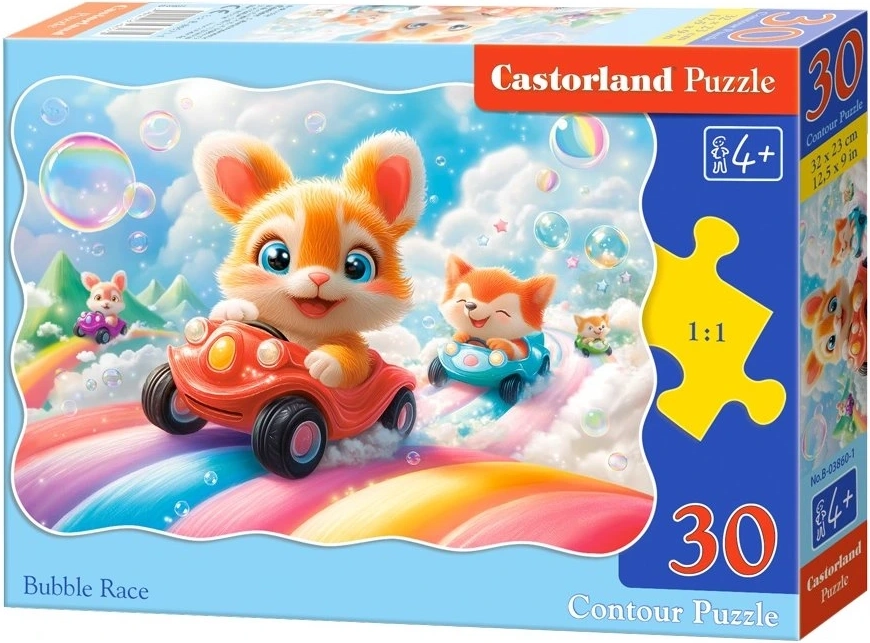 Castorland puzzle bublinkový závod 30 dílků