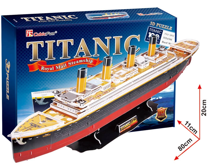 CubicFun 3D puzzle Titanic velký 113 ks