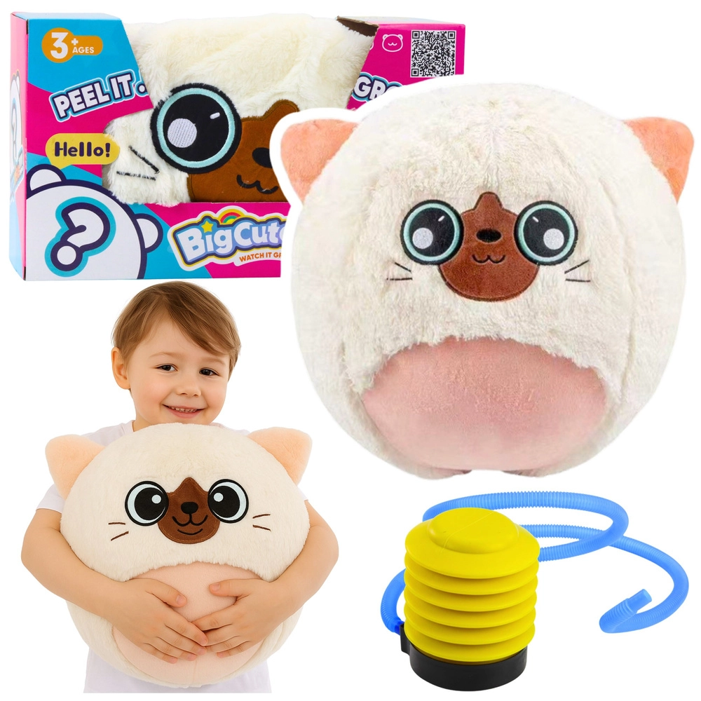 Pluszový skákací míč BIGCUTEPET koťátko 50 cm s pumpičkou