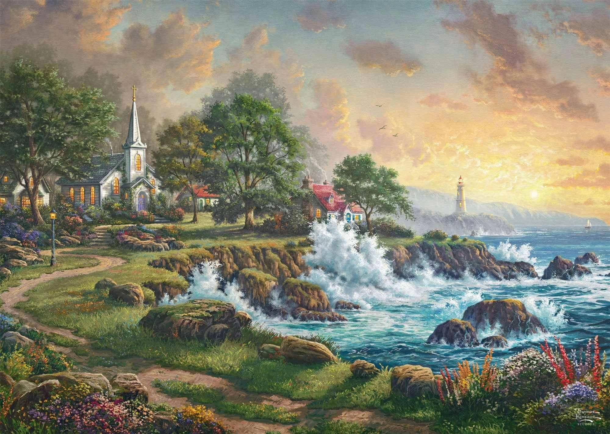 Puzzle Přímořské útočiště 1000 dílků SCHMIDT
