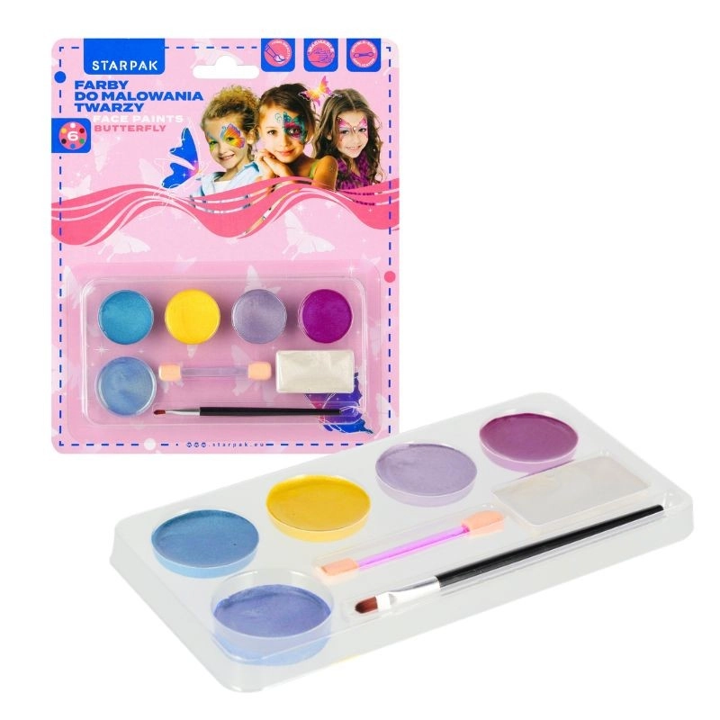 Sada barev na obličej – 6 barev