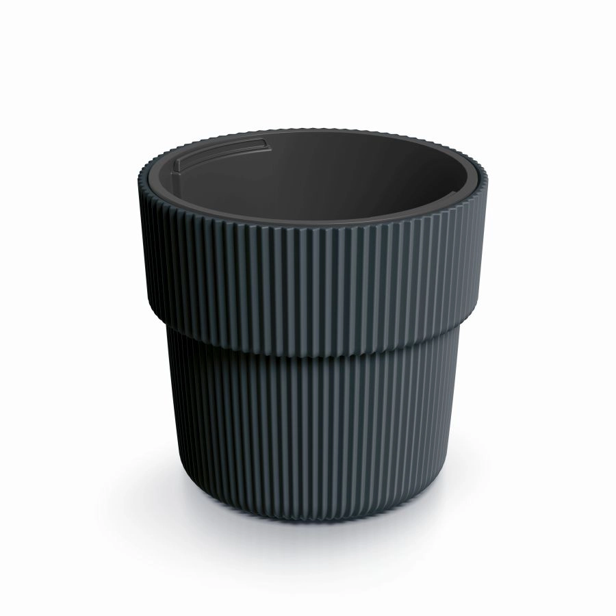 Prosperplast Květináč MILLA II antracit 29,9 cm