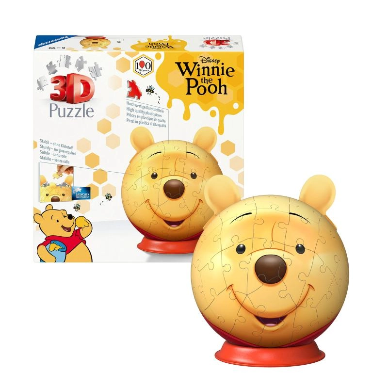 Levně RAVENSBURGER 3D Puzzleball Disney: Medvídek Pú s ušima 72 ks