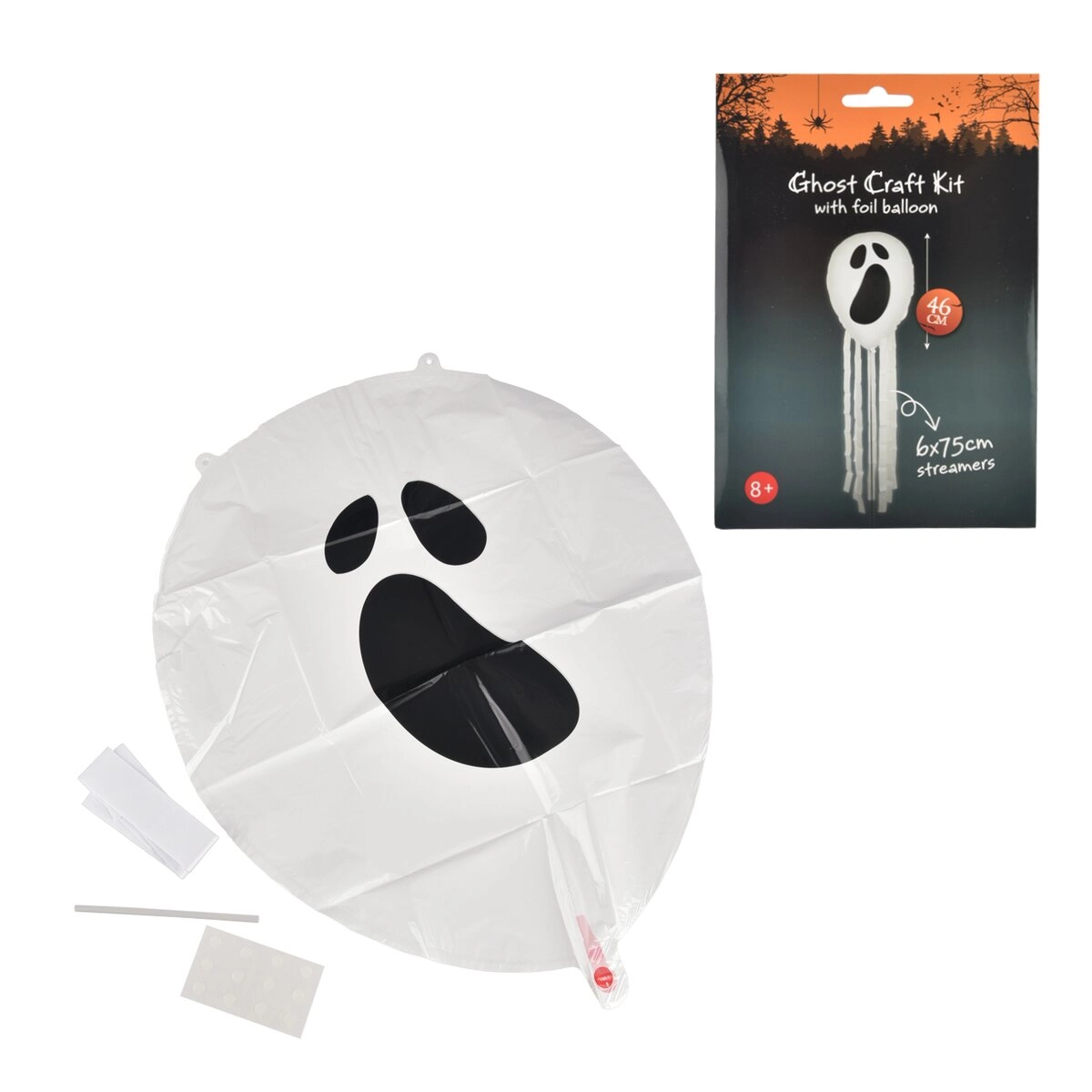 Fóliový balónek duch 46 cm (1 ks)