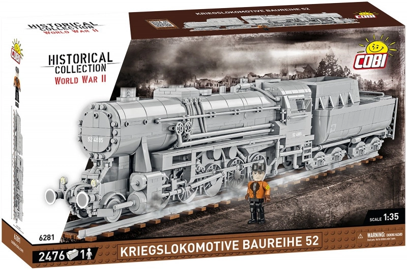 Levně Stavebnice parní lokomotivy KriegsLokomotive Baureihe 52 1:35 od COBI