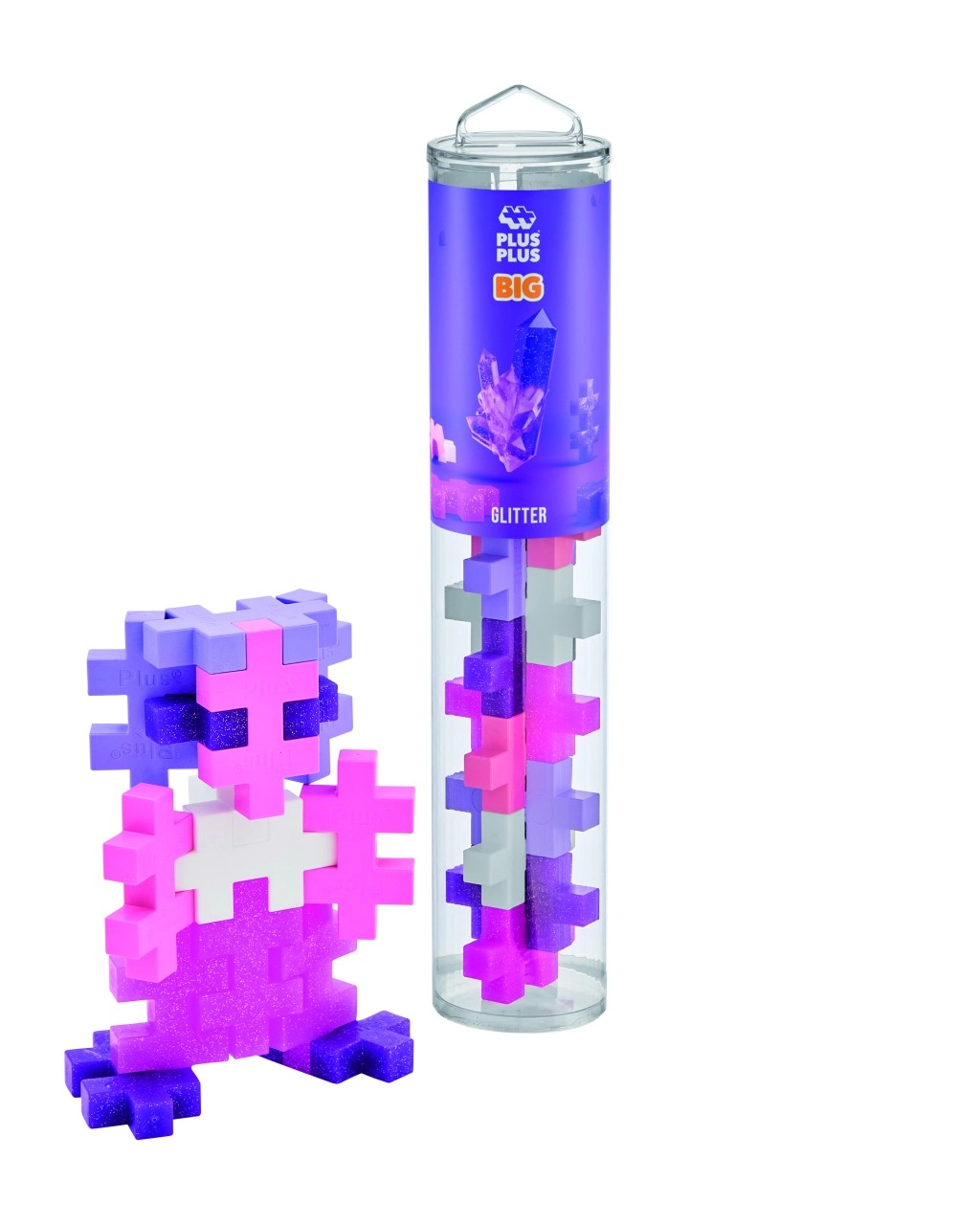 Levně Plus-Plus Tuba Big Glitter 15 ks