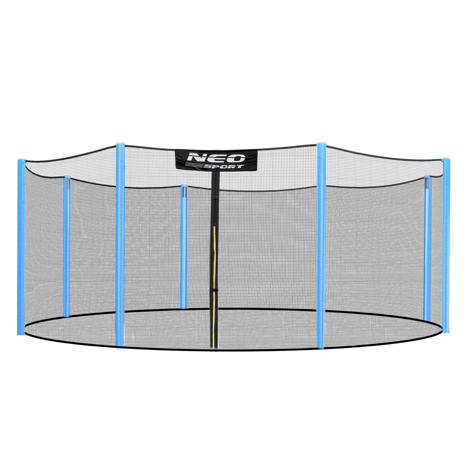 Levně Neo-Sport vnější ochranná síť na trampolínu 366–374 cm (12 ft), 8 sloupků