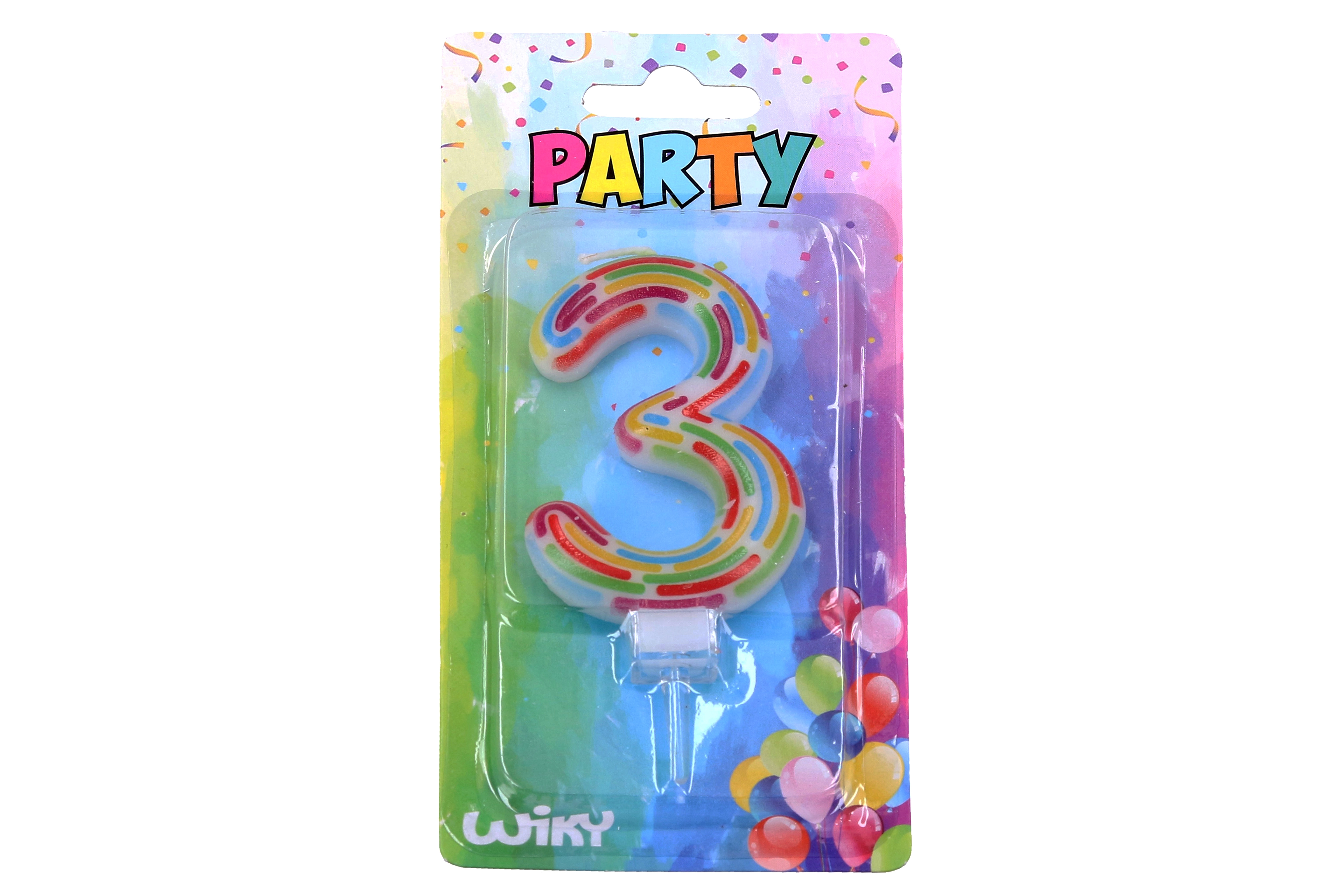 Levně Párty svíčka číslo 3 Čárky W017549 259420