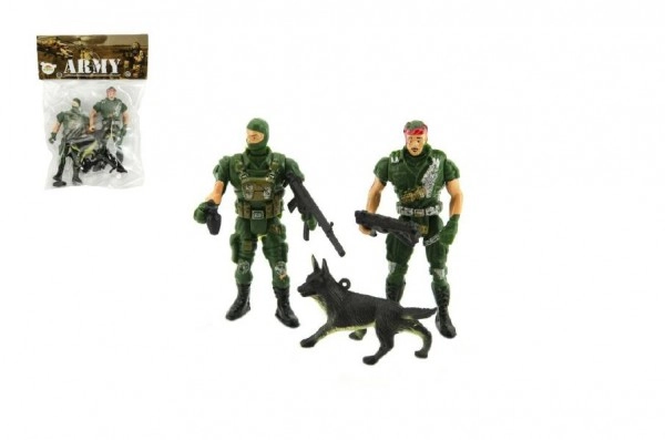 Teddies Sada vojáci s doplňky plast na kartě 11,5x16cm
