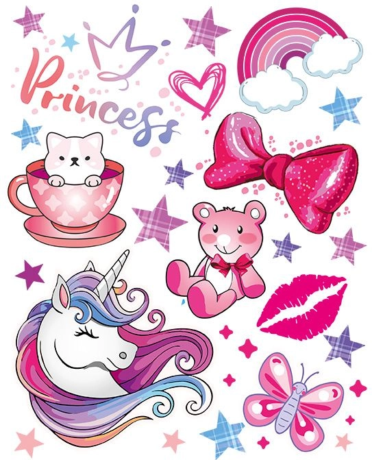 Naplamki Naprasowanki Unicorn velké prostěradlo