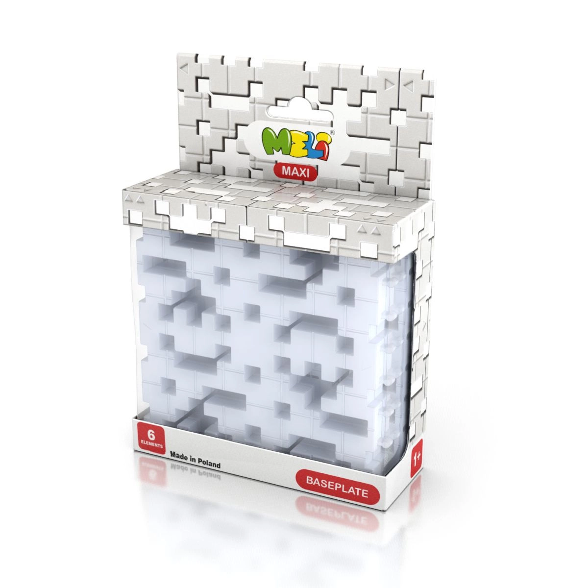 Meli Maxi stavební základna, šedá (6 ks)