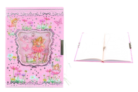 Deník s baletkou na zámek pro holčičky