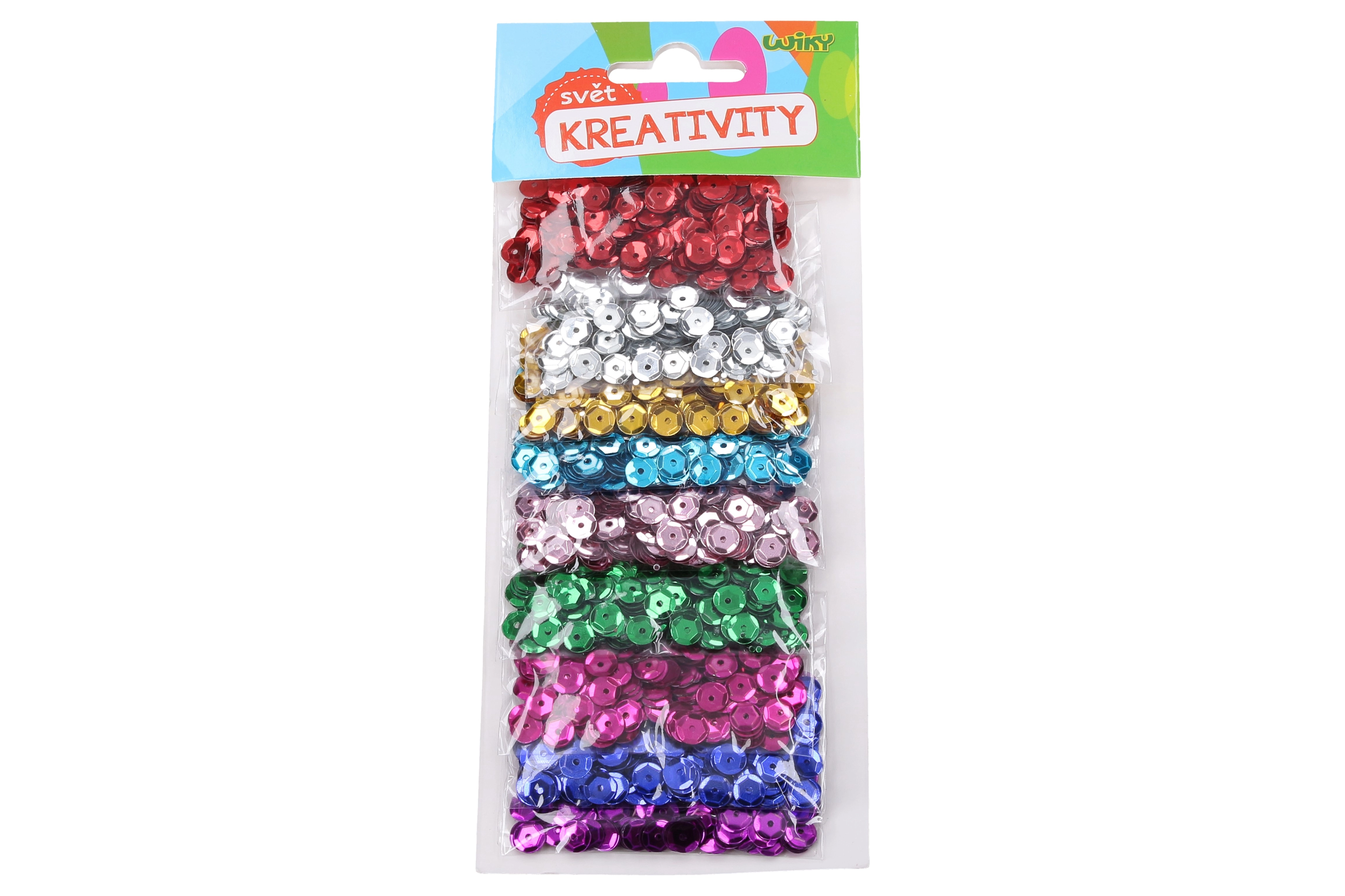 Levně Flitry set 9 barev 27g