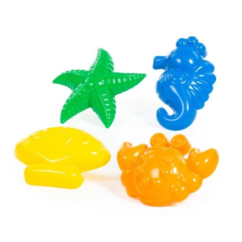 Sada formiček na písek – mořská zvířátka, 4 ks