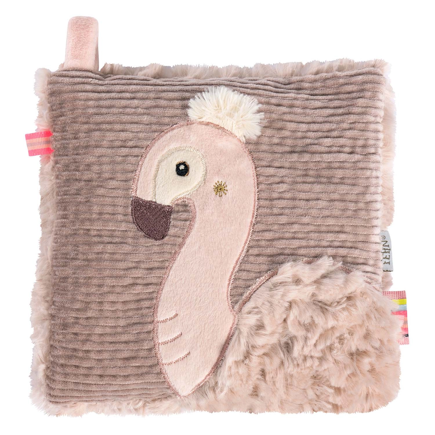 Nahřívací plyšový polštářek plameňák Pink