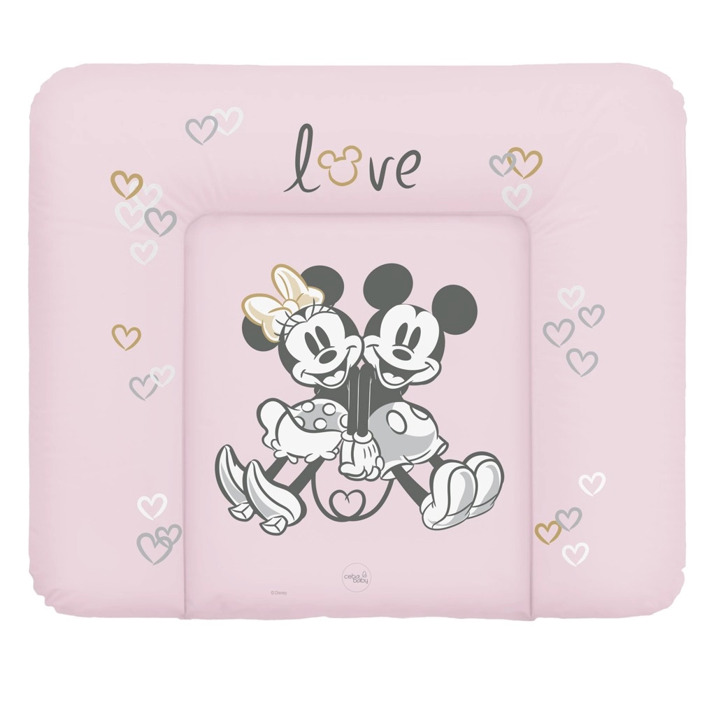 Levně Ceba Baby Podložka měkká na komodu Disney Minnie & Mickey Pink 75 x 72