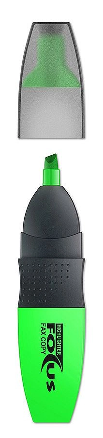 Zvýrazňovač ICO Focus, zelený ICO