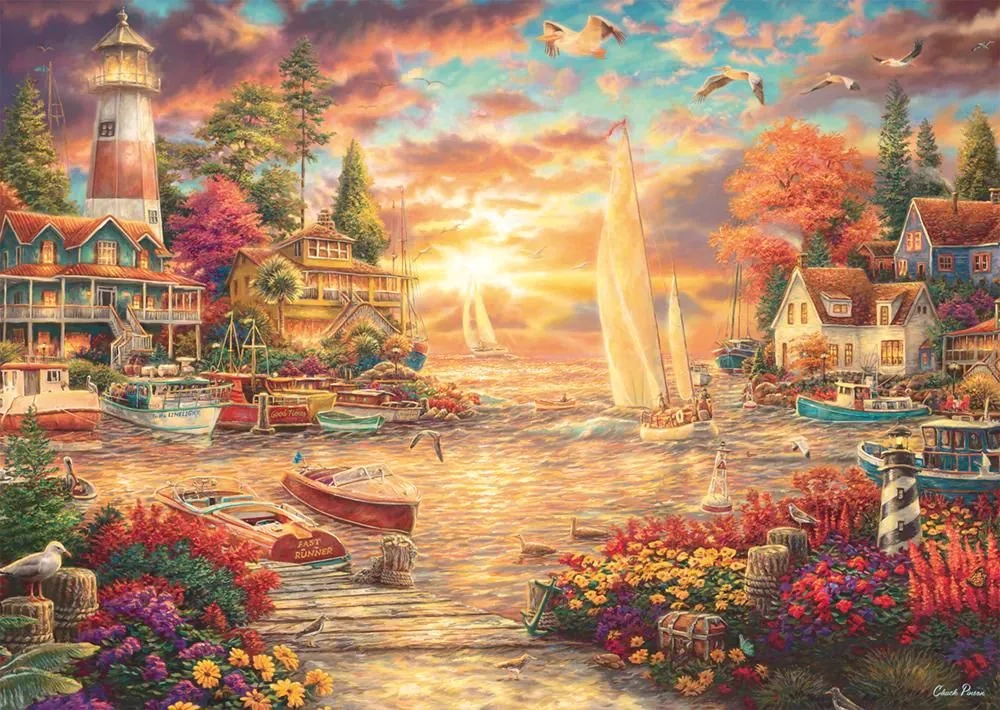 Puzzle Ráno u jezera