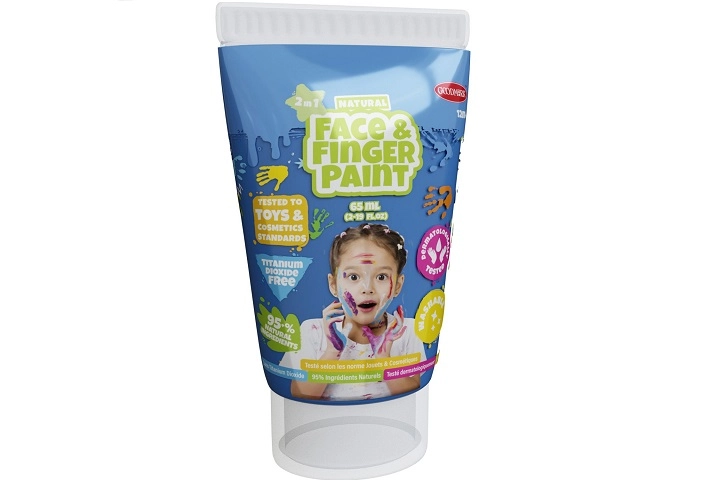 Boti Natural modrá barva na malování prsty a obličej 65 ml