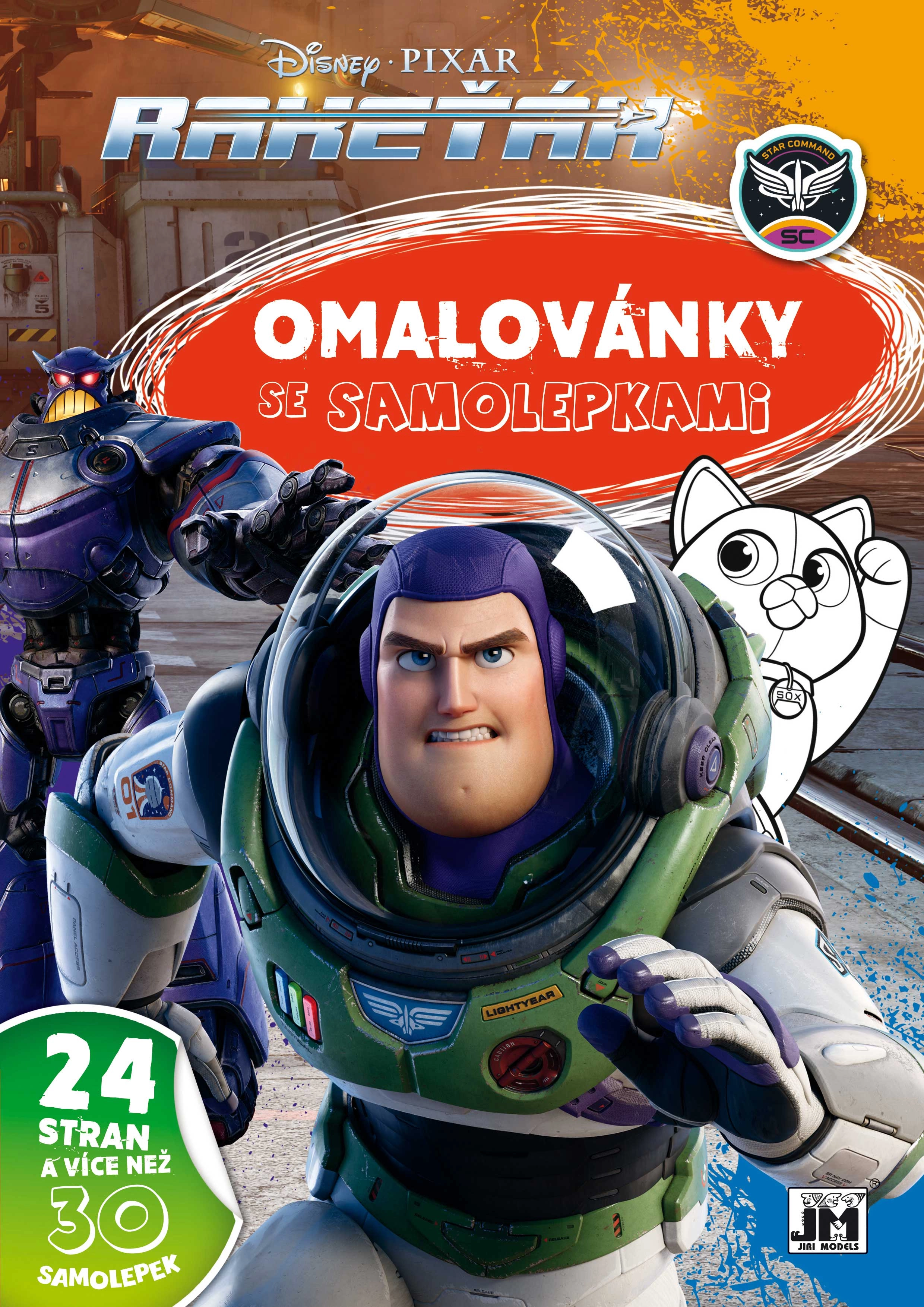 Jiri Models Omalovánky se samolepkami Rakeťák