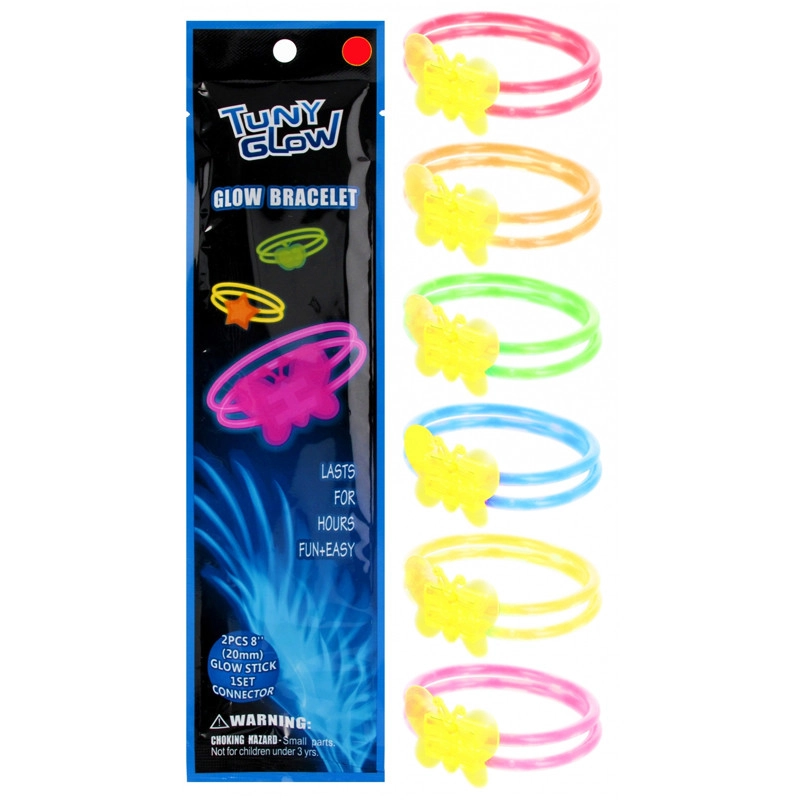 sada svítících náramků motýl