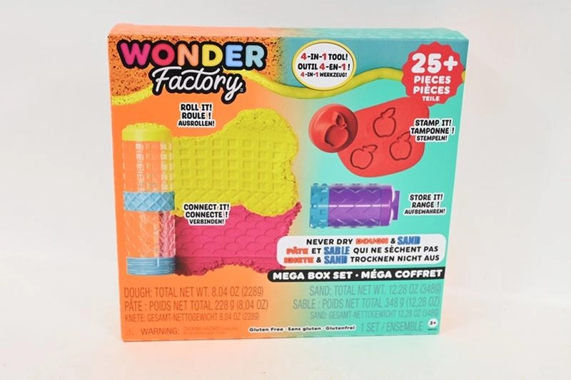 MGA Wonder Factory never dry modelína a kinetický písek – sada