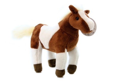 Plyš Hnědobílý kůň