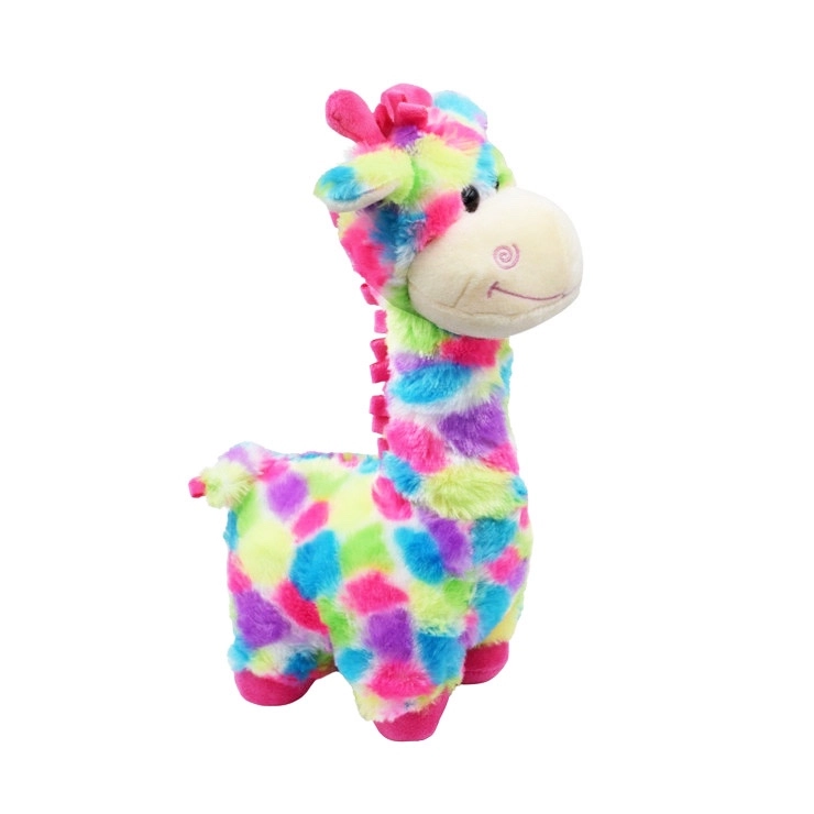 Plyšová barevná žirafa 32 cm