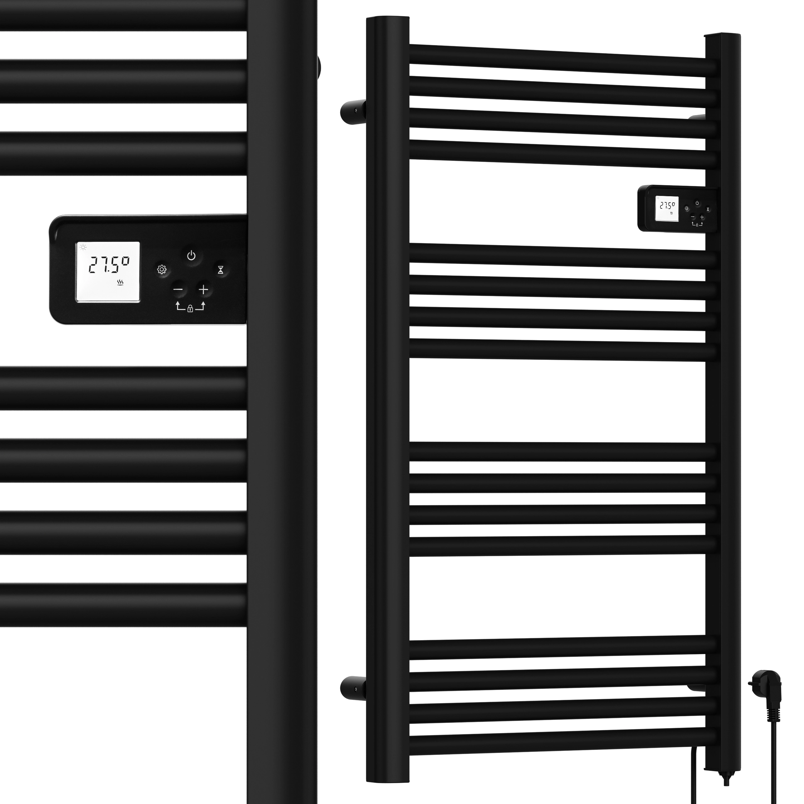 Elektrický koupelnový radiátor Maltec 500 W černý