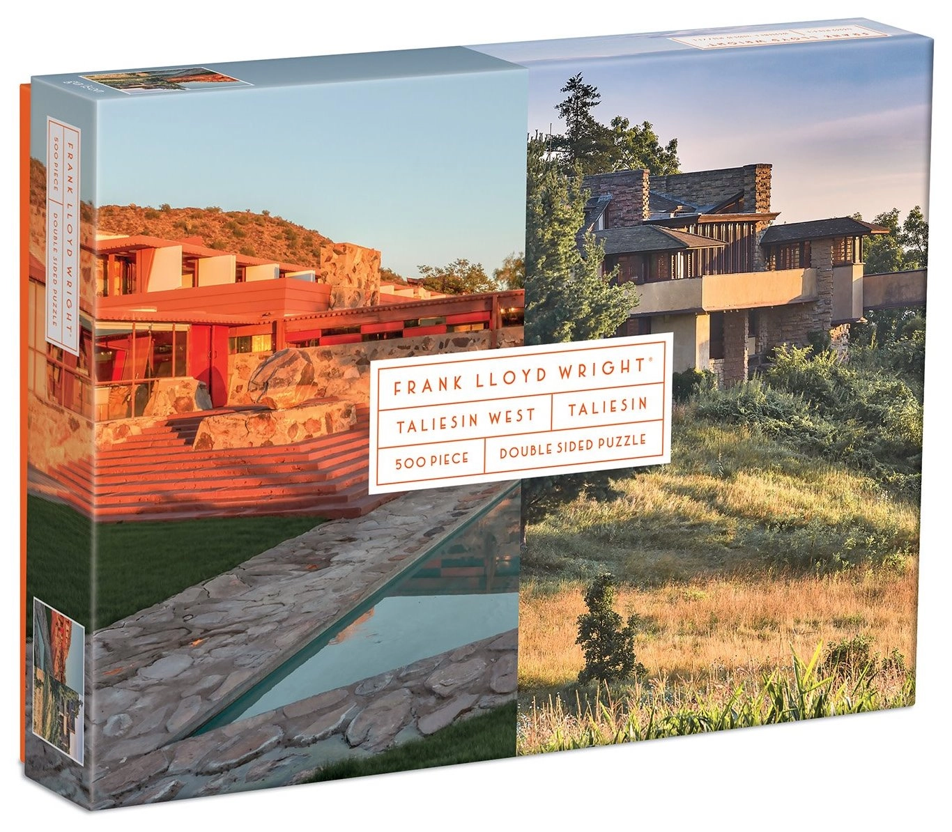 Oboustranné puzzle Frank Lloyd Wright: Taliesin a Taliesin West 500 dílků