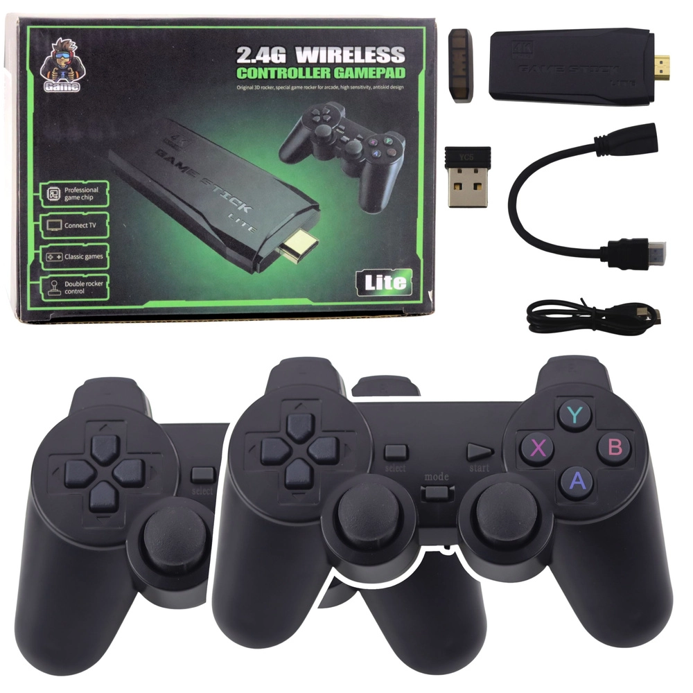 Retro TV herní konzole s bezdrátovými gamepady