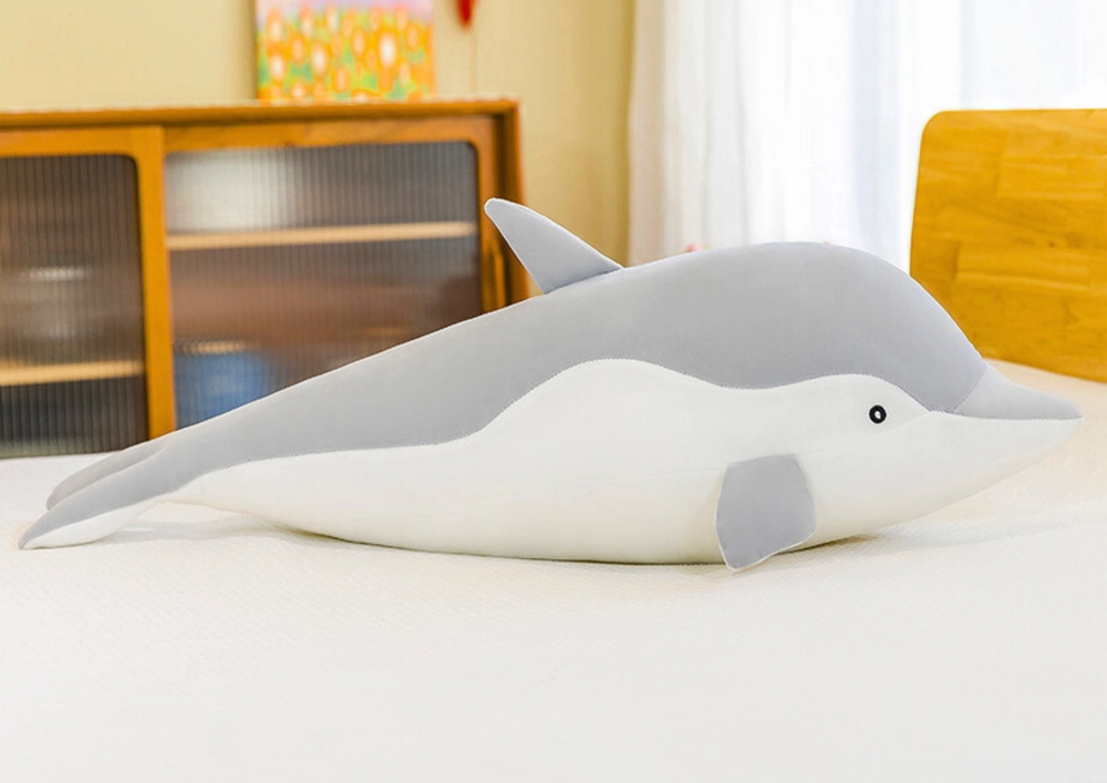 Plyšový delfín šedý 70 cm
