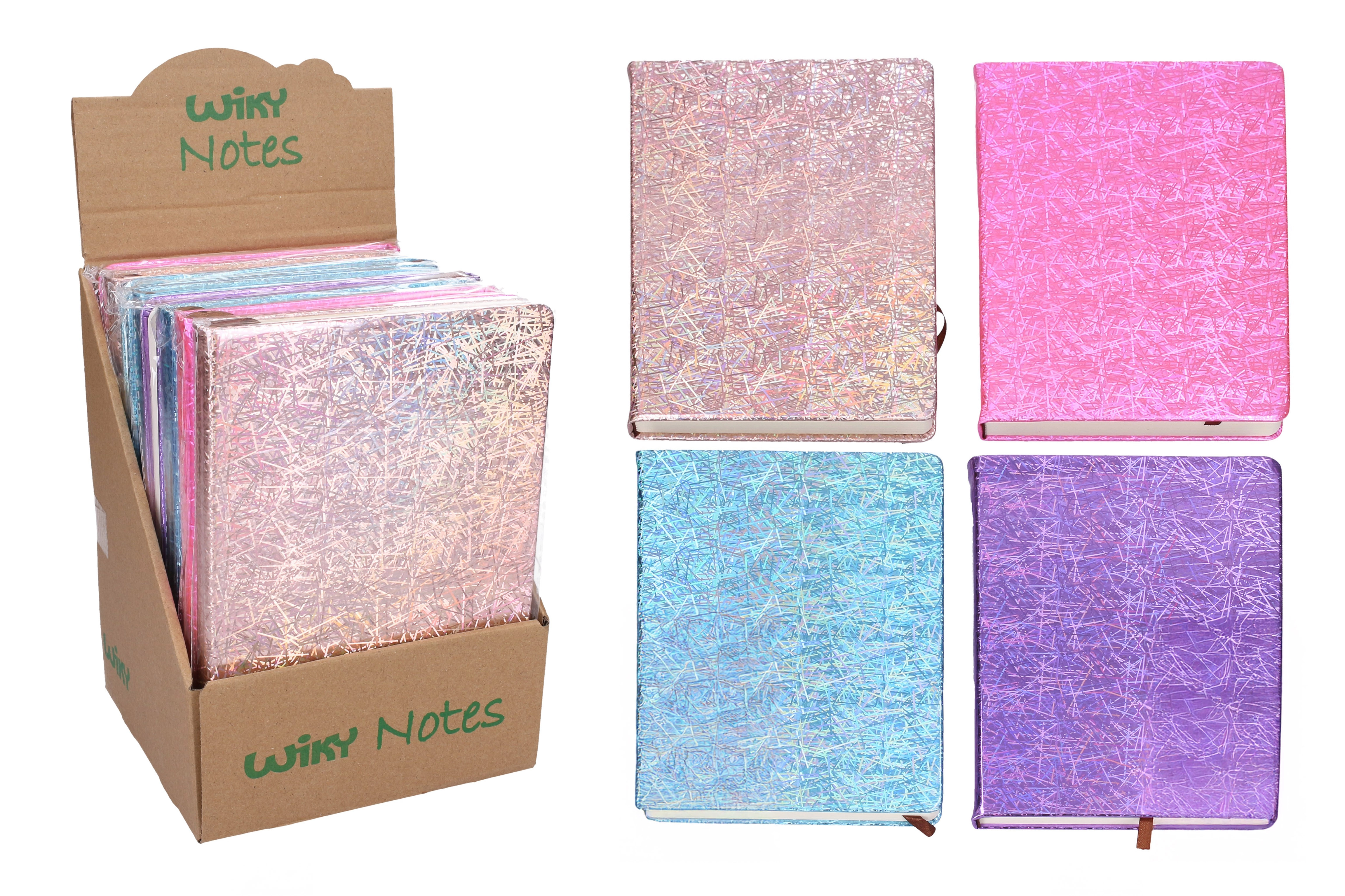 Linkovaný notes 21 × 14,5 cm, 100 stran – mix barev