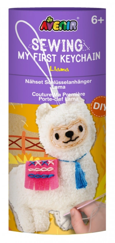 Kreativní sada Ušij přívěsek na klíče - Lama