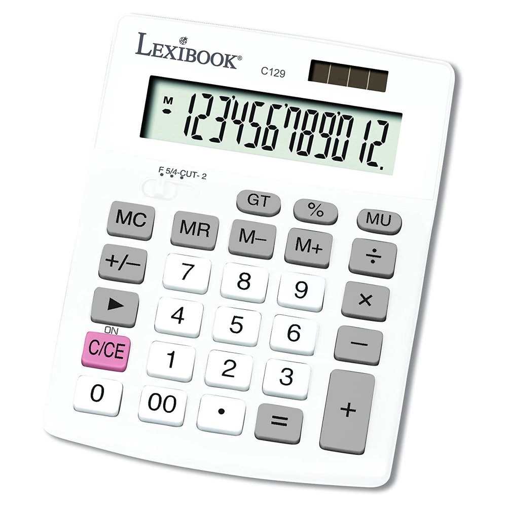 Levně Lexibook kapesní kalkulačka 12místná se solárním napájením a baterií