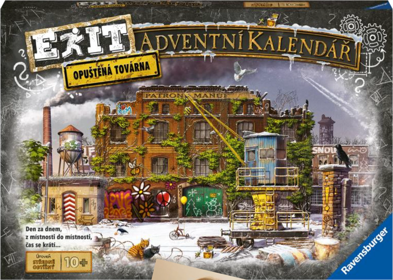 Ravensburger EXIT Adventní kalendář Die verlassene Fabrik