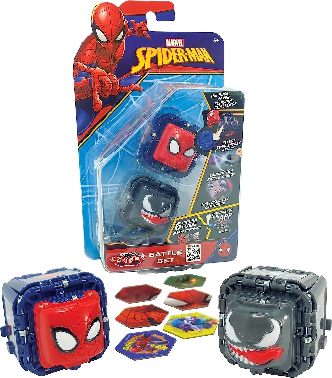 Levně Battle Cubes MARVEL Spider-Man – sada 2 kostek
