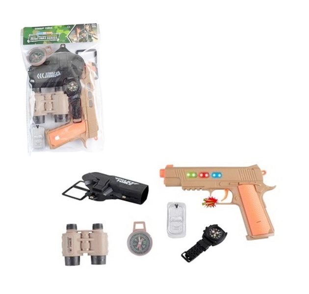 Levně Vojenská sada s pistolí pro malé komandanty