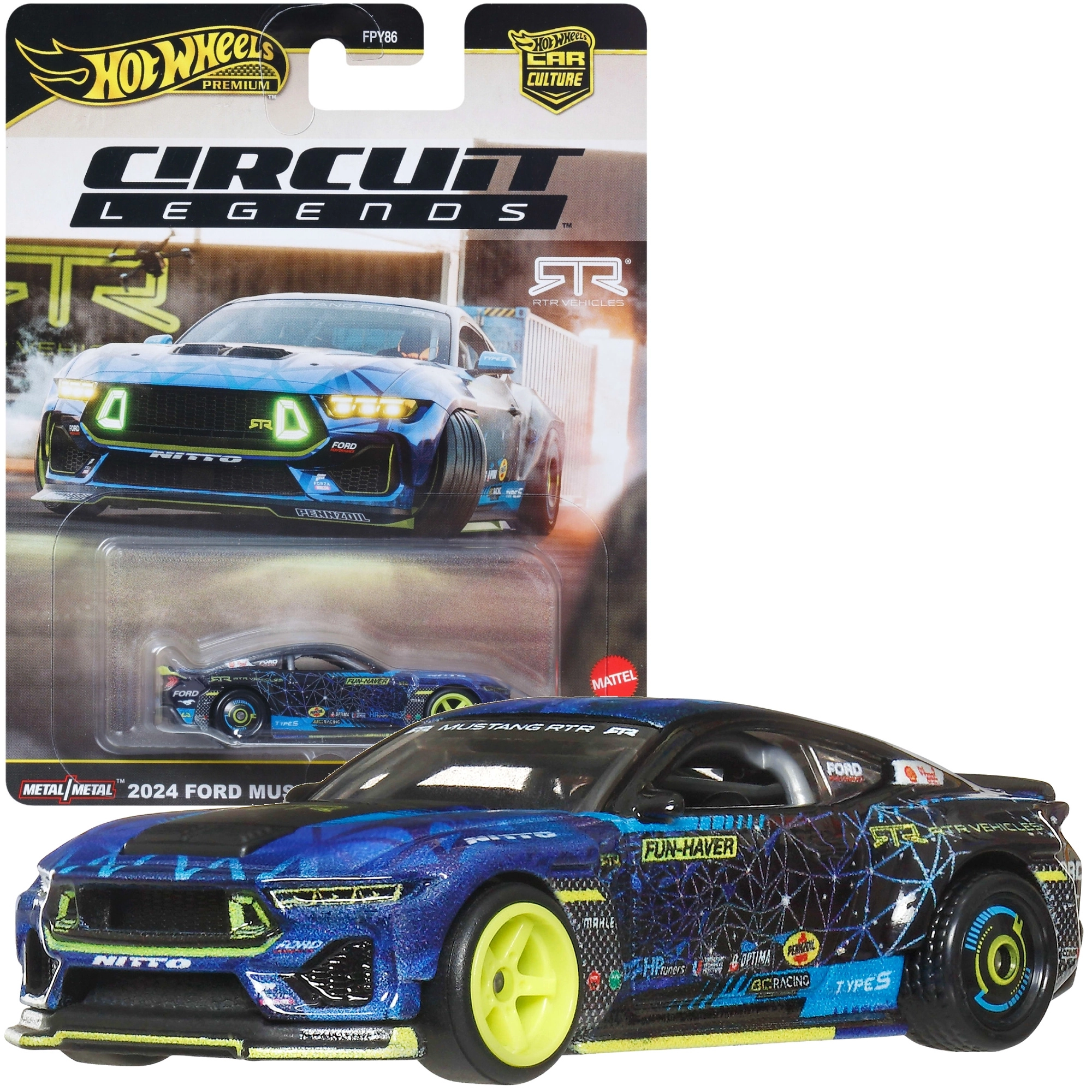 Hot Wheels Premium Circuit Legends auto Ford Mustang RTR Spec 5-FD 1:64 7 cm