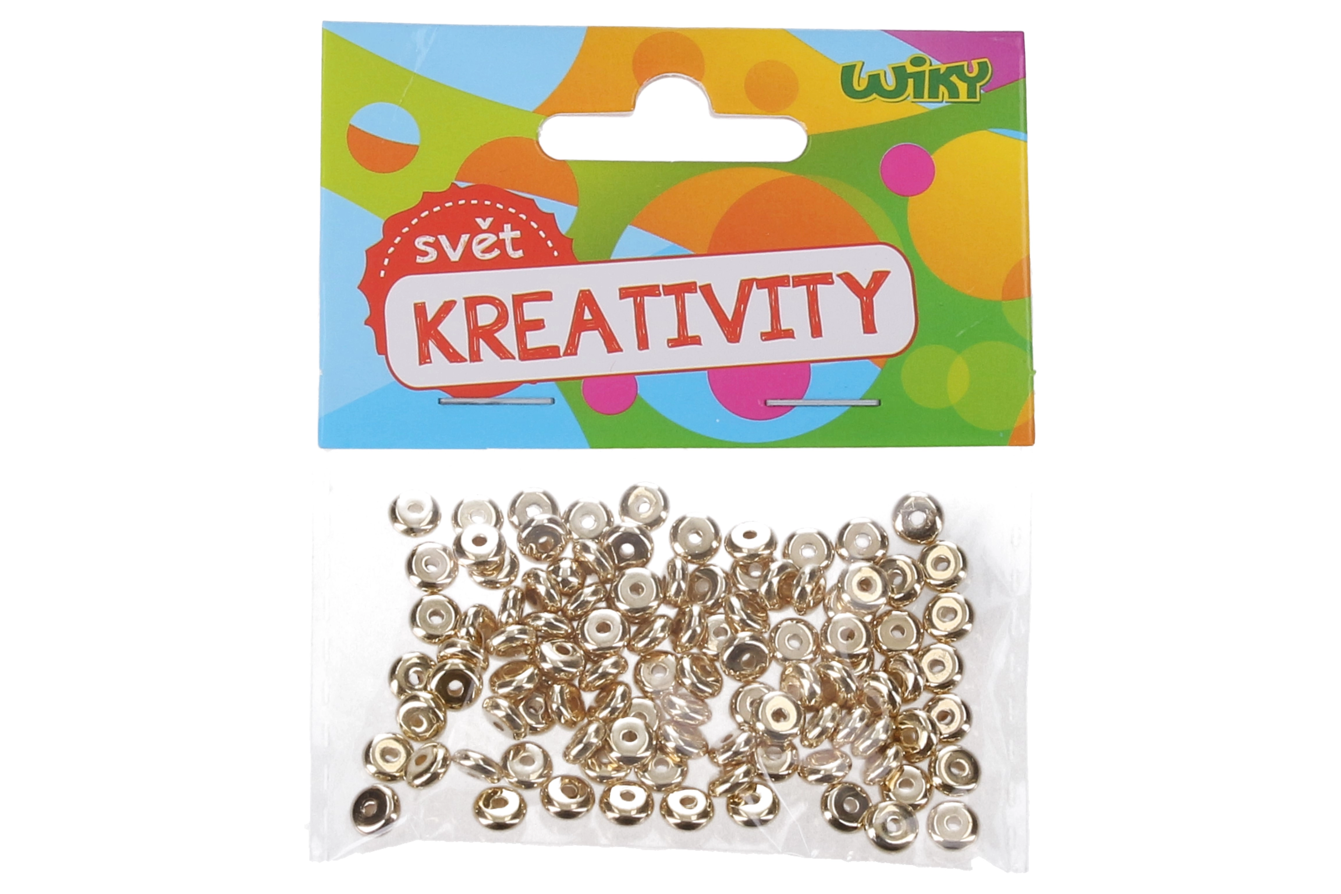 Zlaté korálky W033516 6x3 mm - 100ks