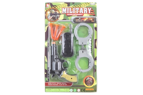Vojenská sada s revolverem pro děti
