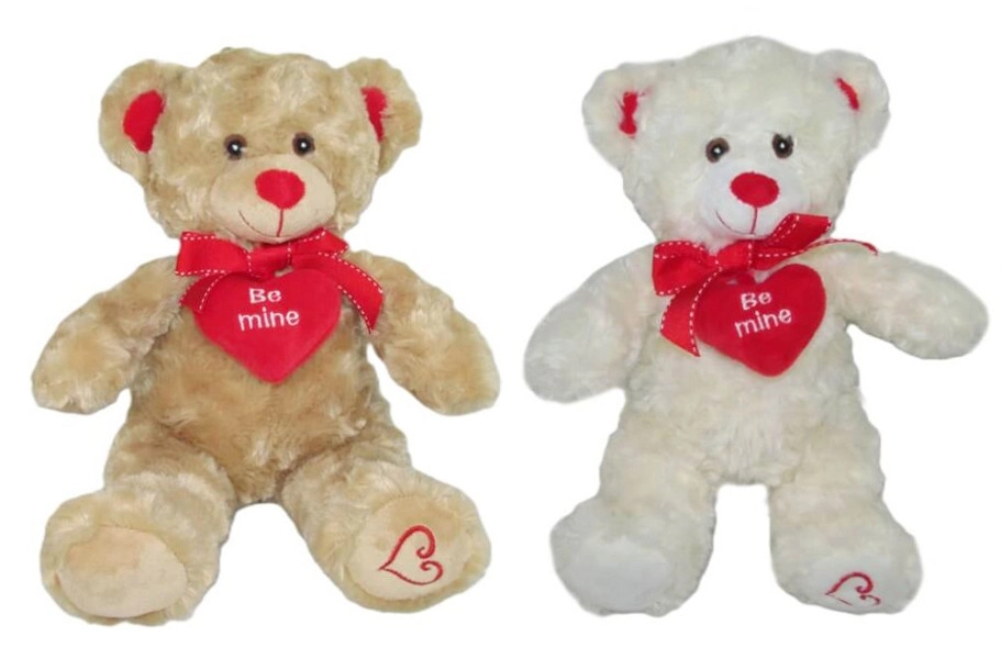 Plyšový medvěd se srdcem 20 cm