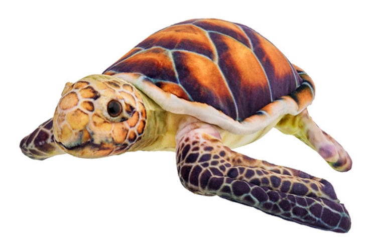 Hnědá želva plyšová 38 cm