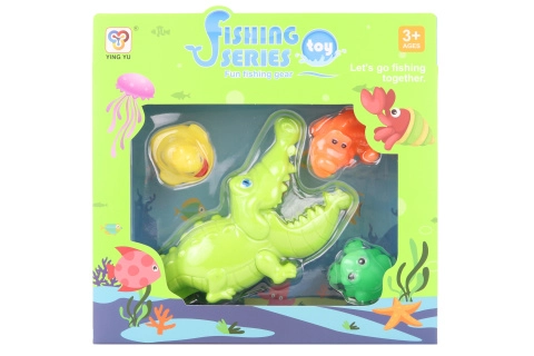 Dětská hračka do vany s krokodýlem a zvířátky