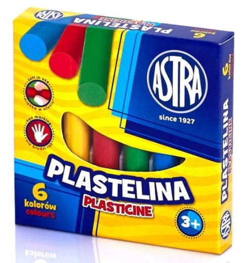 STRA Plastelína 6 barev 26166 90 g