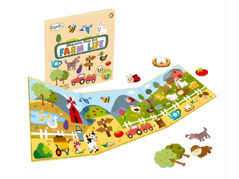 Magnetické puzzle farma 30 dílků