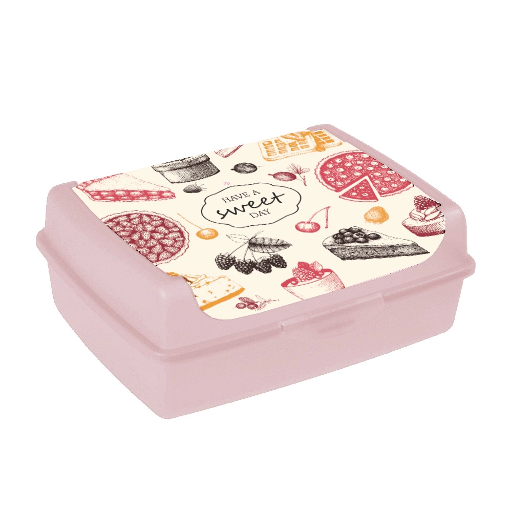 Keeeper svačinkový box Sweet Day midi 1 l růžový