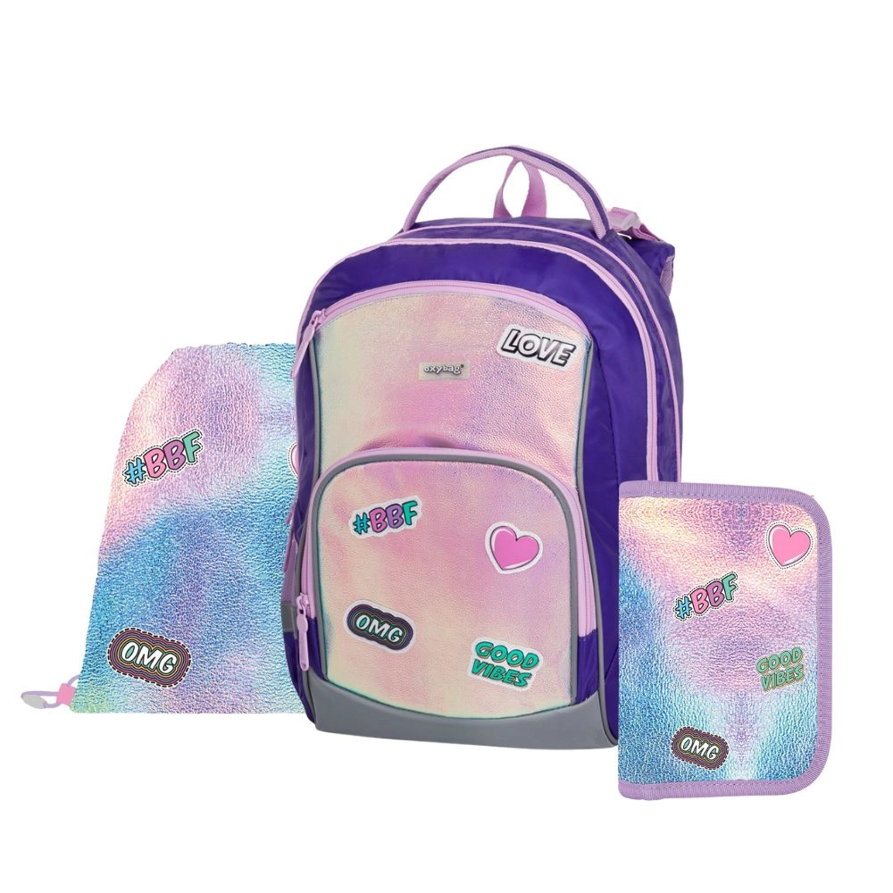 Set 3dílný Oxy Go Fashion školní batoh
